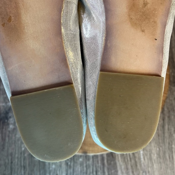 *Sam Edelman | Silver Metallic Leather Lined Felicia Ballet Flats Size 10 - Picture 13 of 13